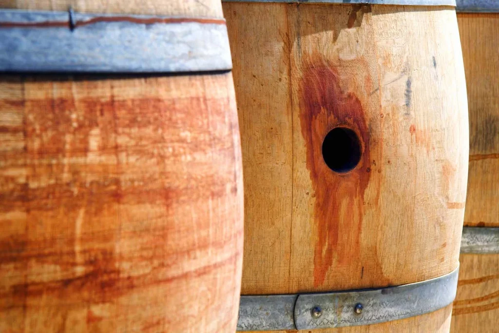 Oak wine casks